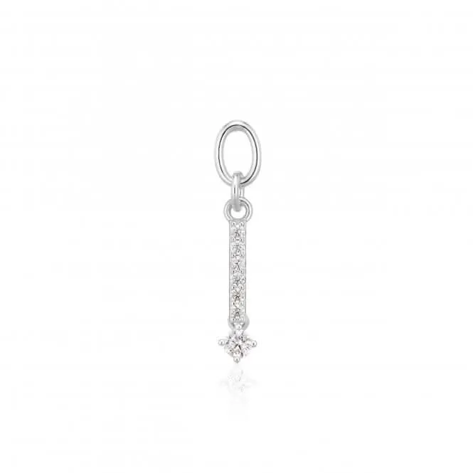 White Zirconia Circolo Lungo Earring Charm SJ-CH2373-CZ