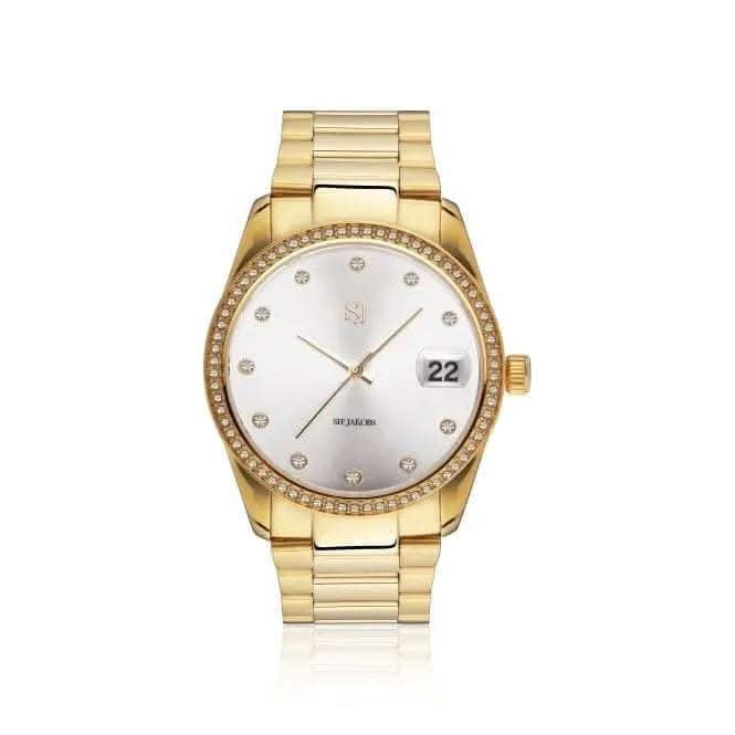 White Zirconia Electra Watch SJ-W1052-CZ-YG