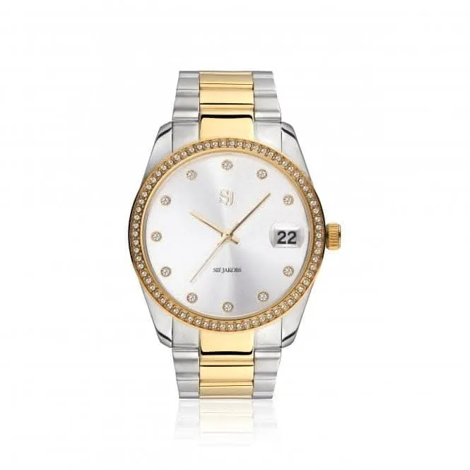 White Zirconia Electra Watch SJ-W1054-CZ-YG2
