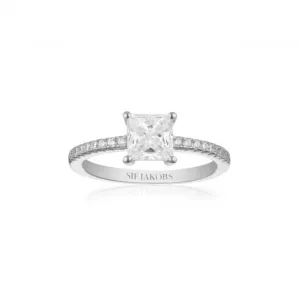 White Zirconia Ellera Quadrato Ring SJ-R42280-CZ