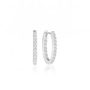 White Zirconia Ellisse Piccolo Earrings SJ-E2312-CZ