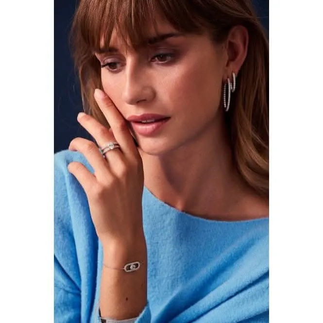 White Zirconia Ellisse Piccolo Earrings SJ-E2312-CZ