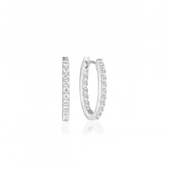 White Zirconia Ellisse Piccolo Earrings SJ-E2312-CZ