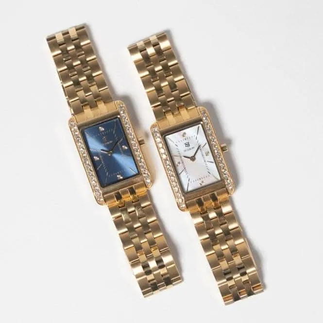 White Zirconia Martina Watch SJ-W2306-CZ-YG