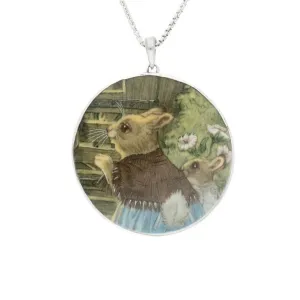 Wind In The Willows Necklace Round Fine Bone China And Silver