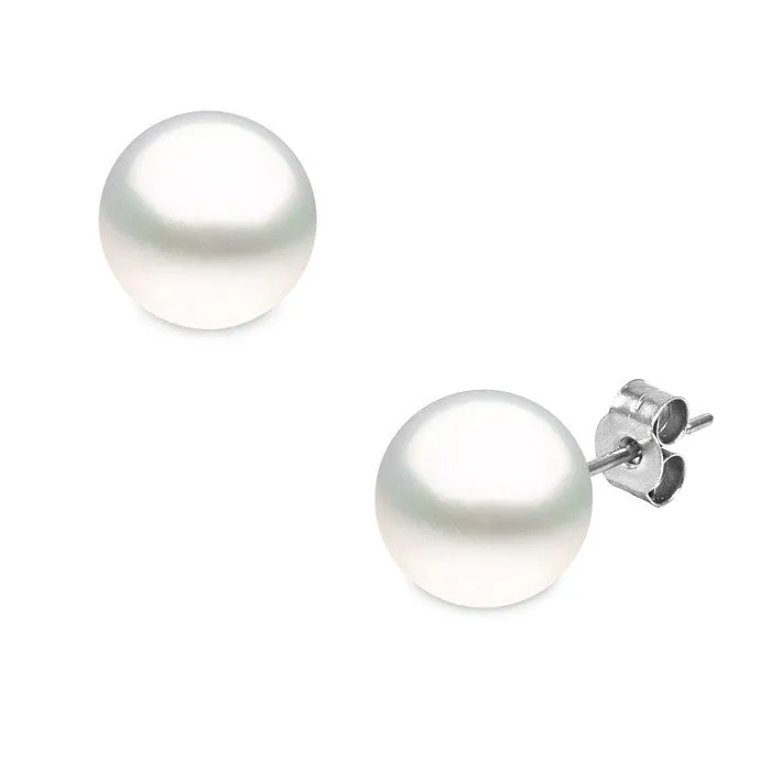 Yoko Pearls 18ct White Gold Southsea Pearl Stud Earrings