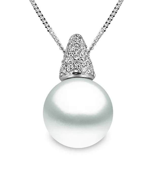 Yoko Pearls Necklace Diamonds And Pearl