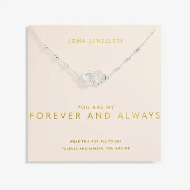You Are My Forever Always Silver Plated 46cm   5cm Necklace 6737