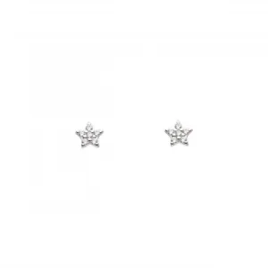 Zirconia Star Stud Earrings 3765CZ