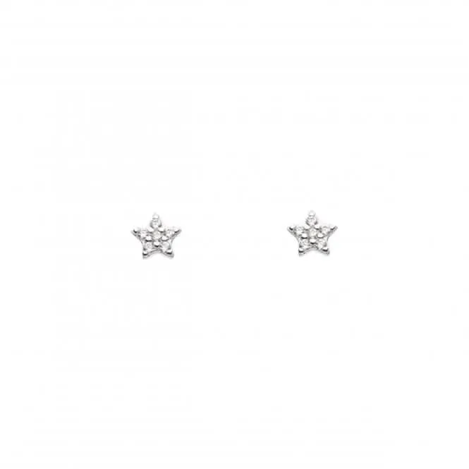 Zirconia Star Stud Earrings 3765CZ